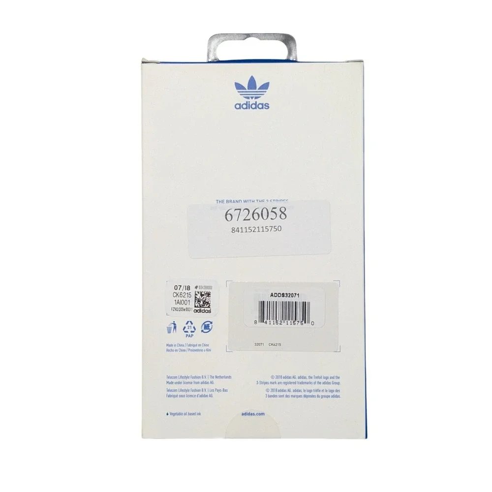 i9. Adidas 3-Stripes Snap Case for Apple iPhone‎ XS and X - Pink Snake / Gold